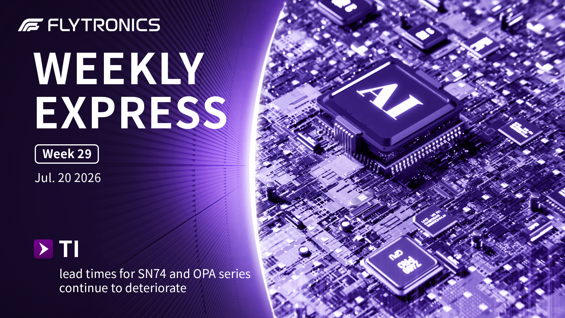 Week 29 | Flytronics Weekly Express